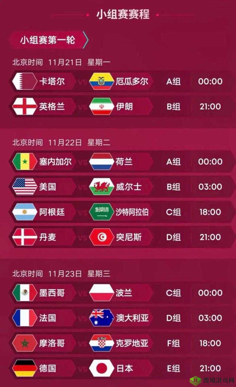 以卡塔尔世界杯比赛为焦点的全新时间表:2022年世界杯赛程全揭秘