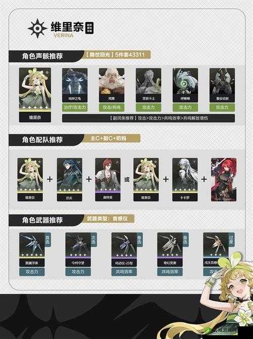 《鸣潮》维里奈养成全攻略:从新手到高手的进阶之路