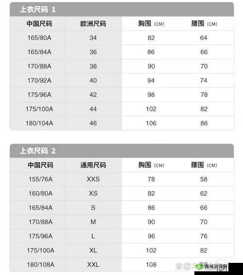 精细亚洲尺码欧洲尺码的对照：全面解析两者差异与特点