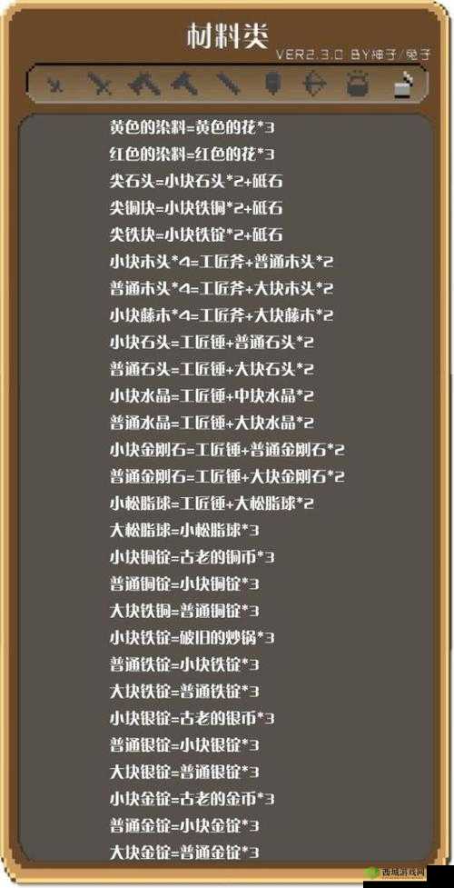 锻冶屋英雄谭，锻造传奇，武器合成公式一览