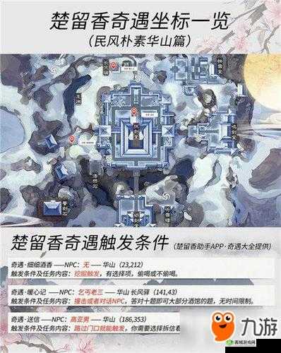 楚留香手游奇遇十年功坐标一览及完成攻略