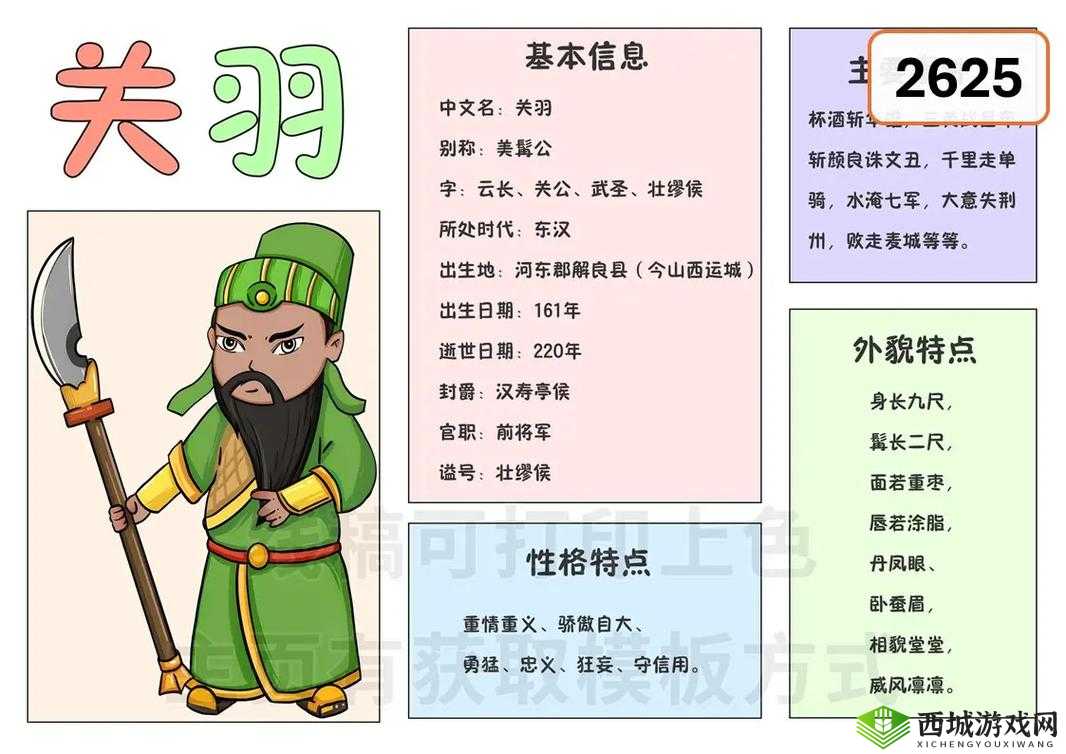 天天三国关羽怎么样？武将技能属性介绍